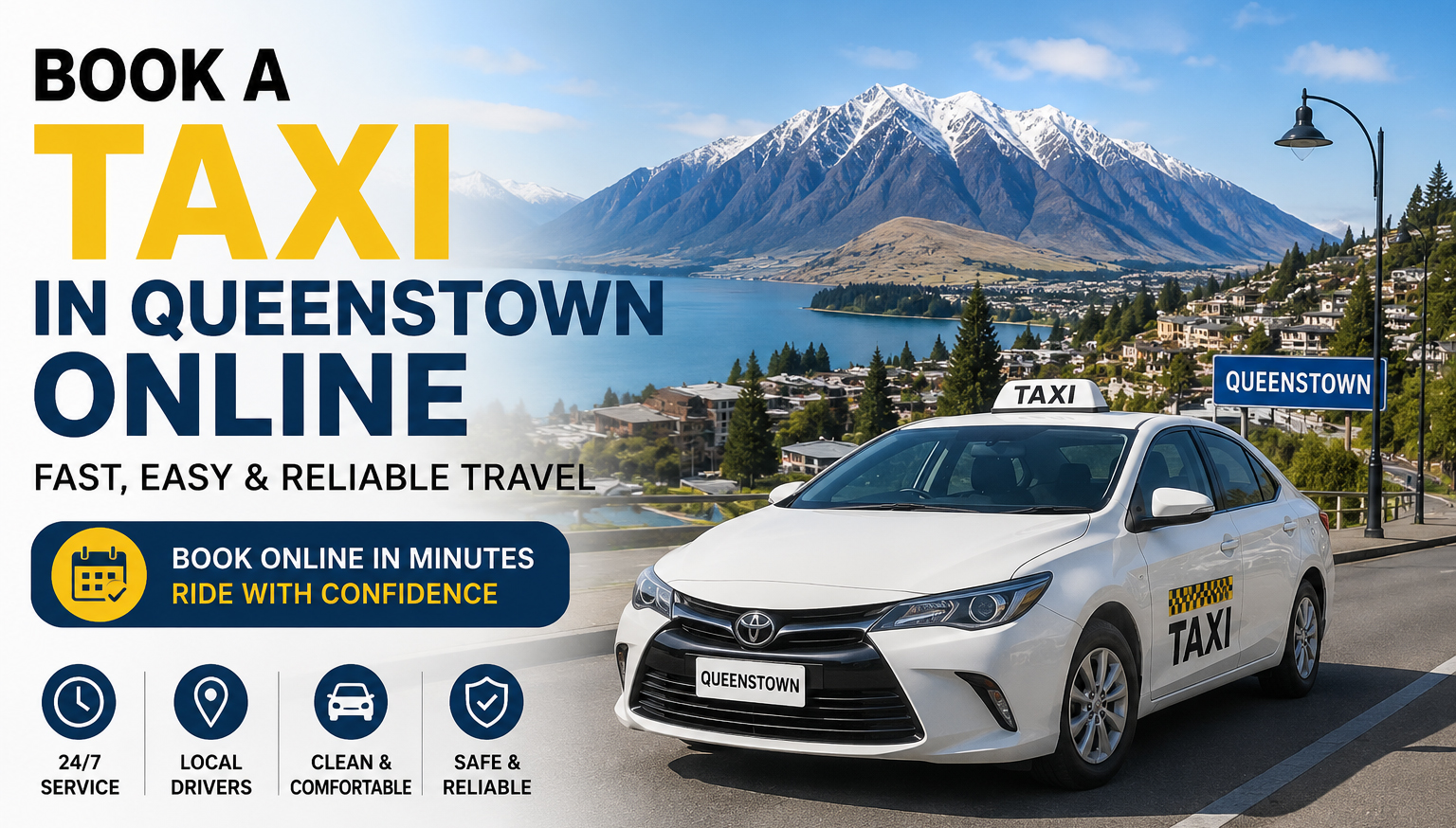 Book a Taxi in Queenstown Online – Fast, Easy & Reliable Travel